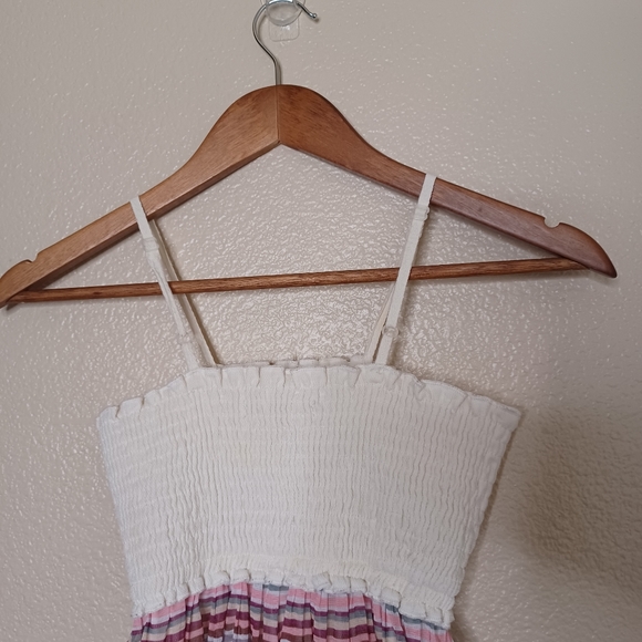 Rachael & Chloe Kids Big Girl's  White Multicolored Striped Dress Size 8 - Picture 11 of 11